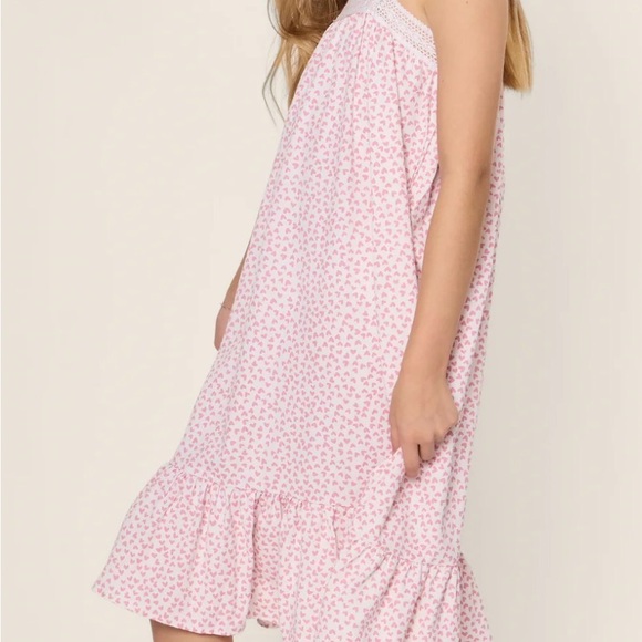 Pink Heart Pattern Kids Casual Dress - Picture 3 of 11